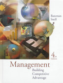 Cover of Management building competitive advantage