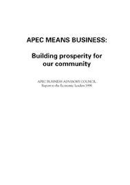 Cover of APEC means business (1)