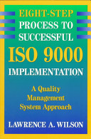 Cover of Eight-Step Process to Successful ISO 9000 Implementation