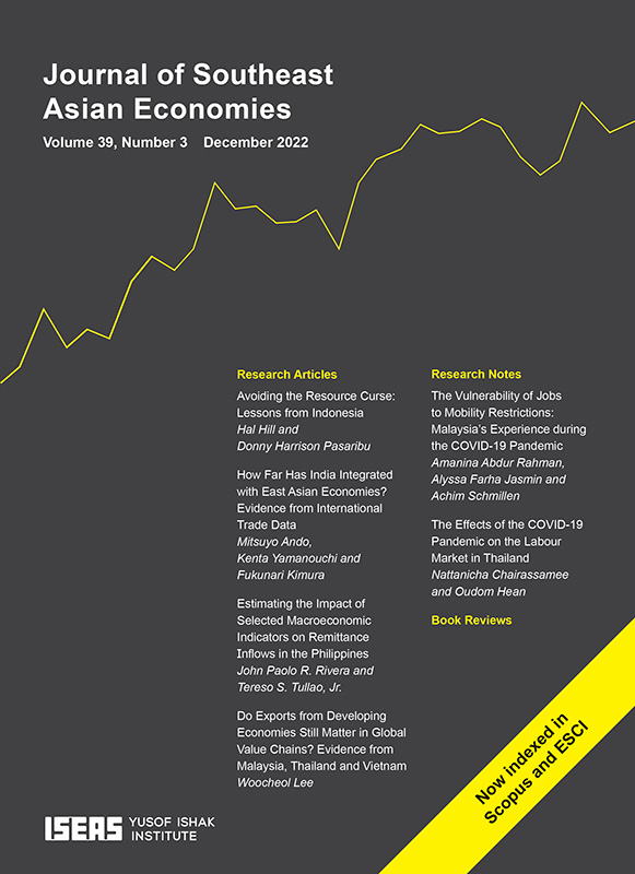Cover of Journal of Southeast Asian Economies