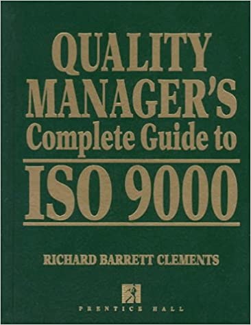 Cover of Quality manager's complete guide to ISO 9000. Supplement